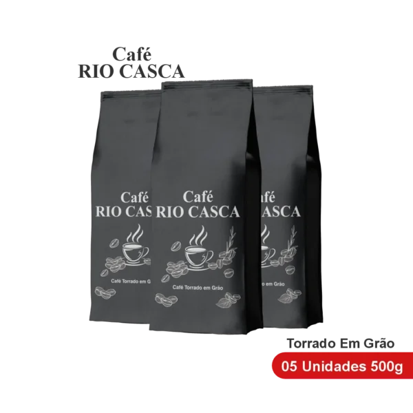 Café Rio Casca Kit 3 Unidades de 500g em Grãos